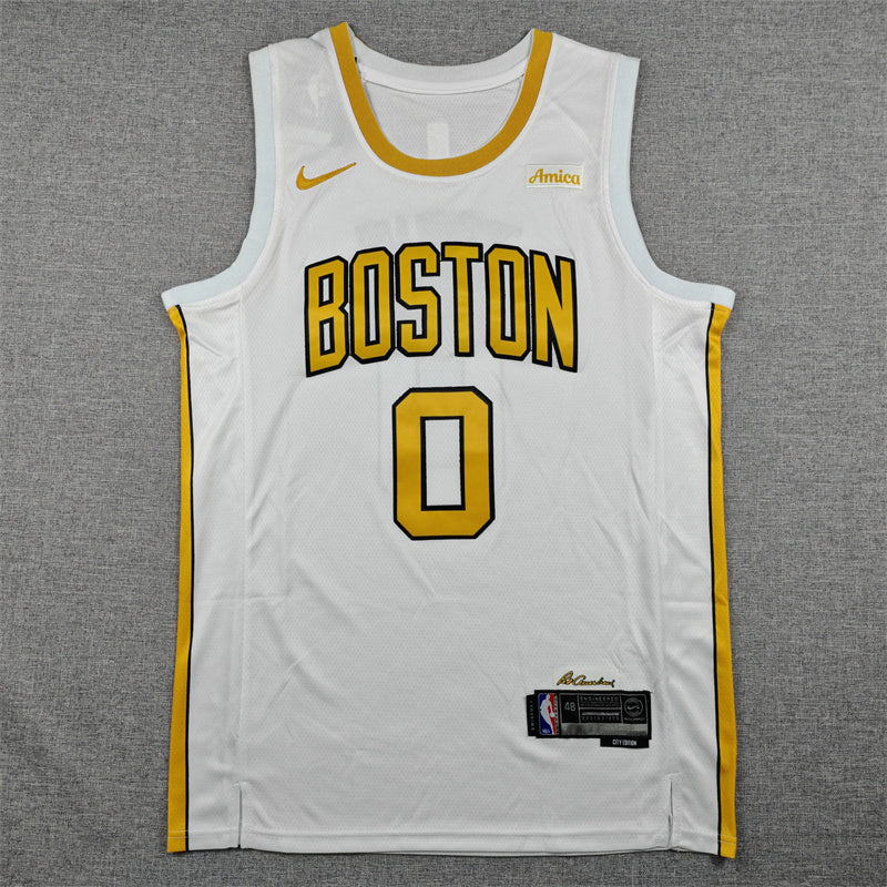 Jayson Tatum Boston Celtics. City Edition Gold 2025-26