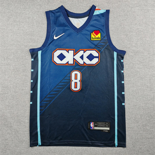 Jalen Williams Oklahoma City Thunder. City Edition 2025-26