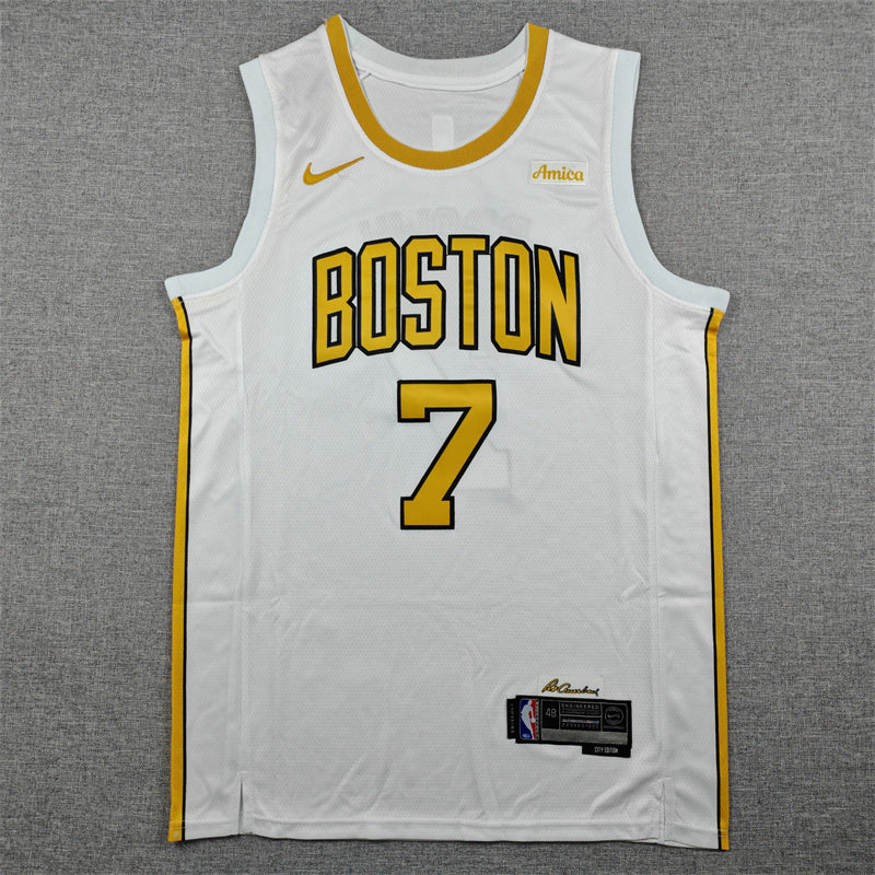 Jaylen Brown Boston Celtics. City Edition Gold 2025-26